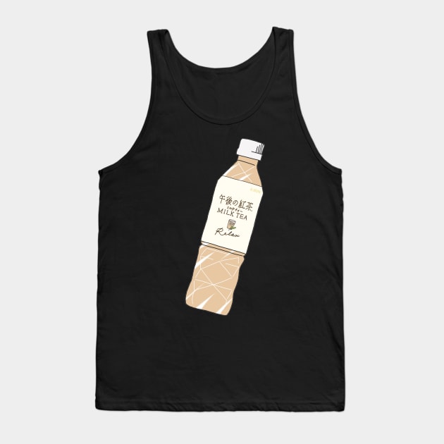 Milk Tea Soft Drink Tank Top by PeachPantone